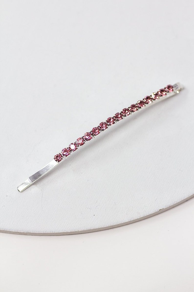 Silver Rhinestone Hair Pinrhinestone Bobby Pin Bridal Hair Etsy