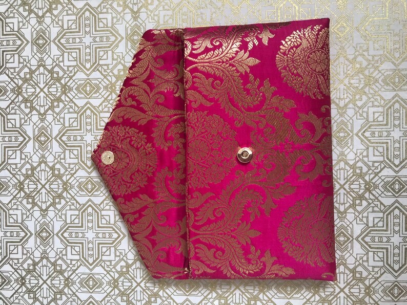 Pink Clutch Bag Hot Pink Clutch Wedding Clutch Bridesmaid Etsy