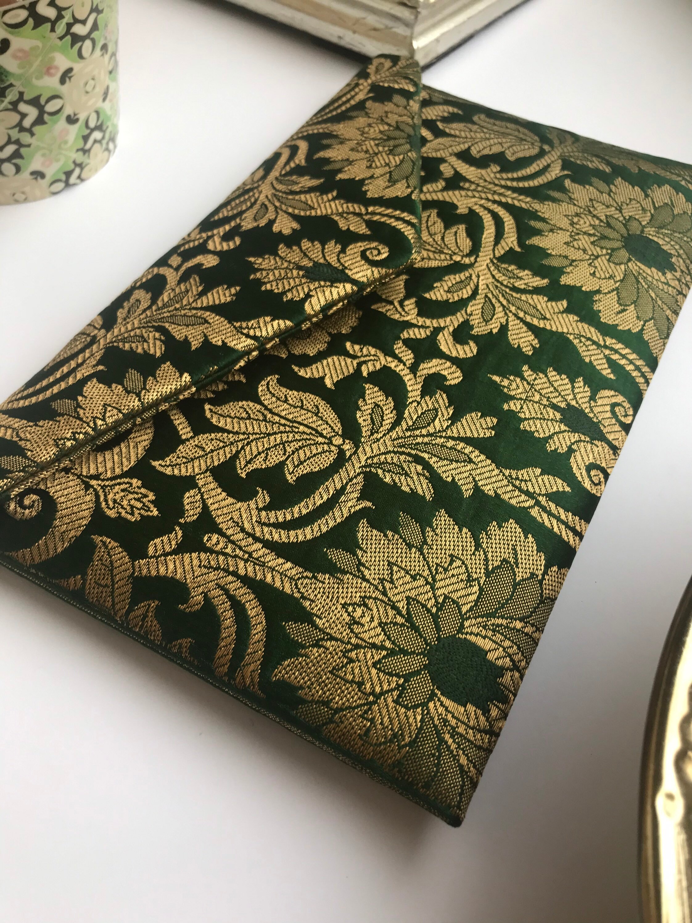 Jade Green Clutch Bag Dark Green Clutch Bag Bridesmaid Etsy UK