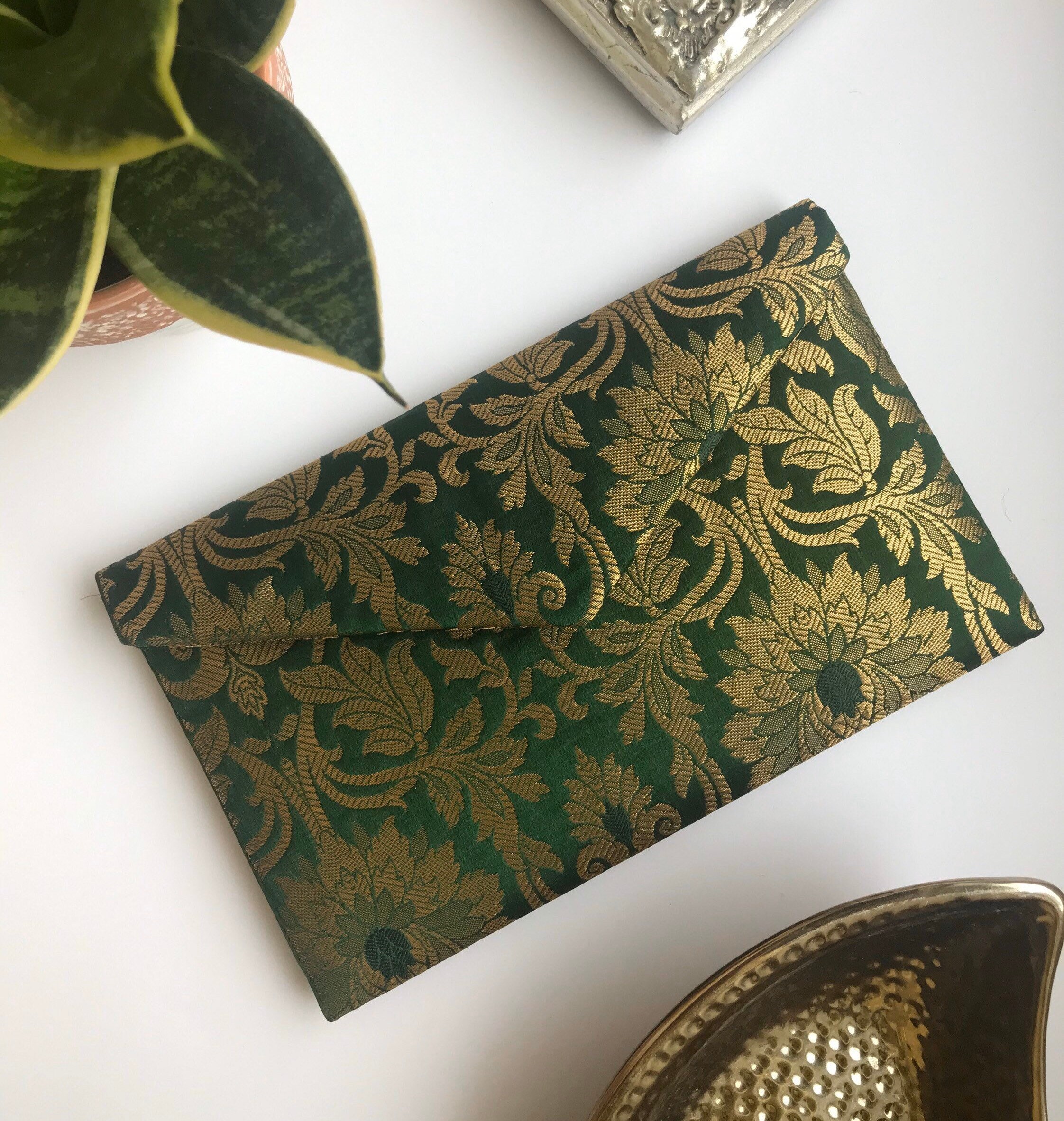 Jade Green Clutch Bag Dark Green Clutch Bag Bridesmaid Etsy UK