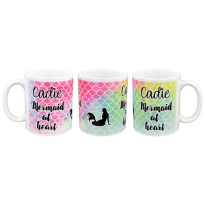 Personalised Mermaid at Heart Mug