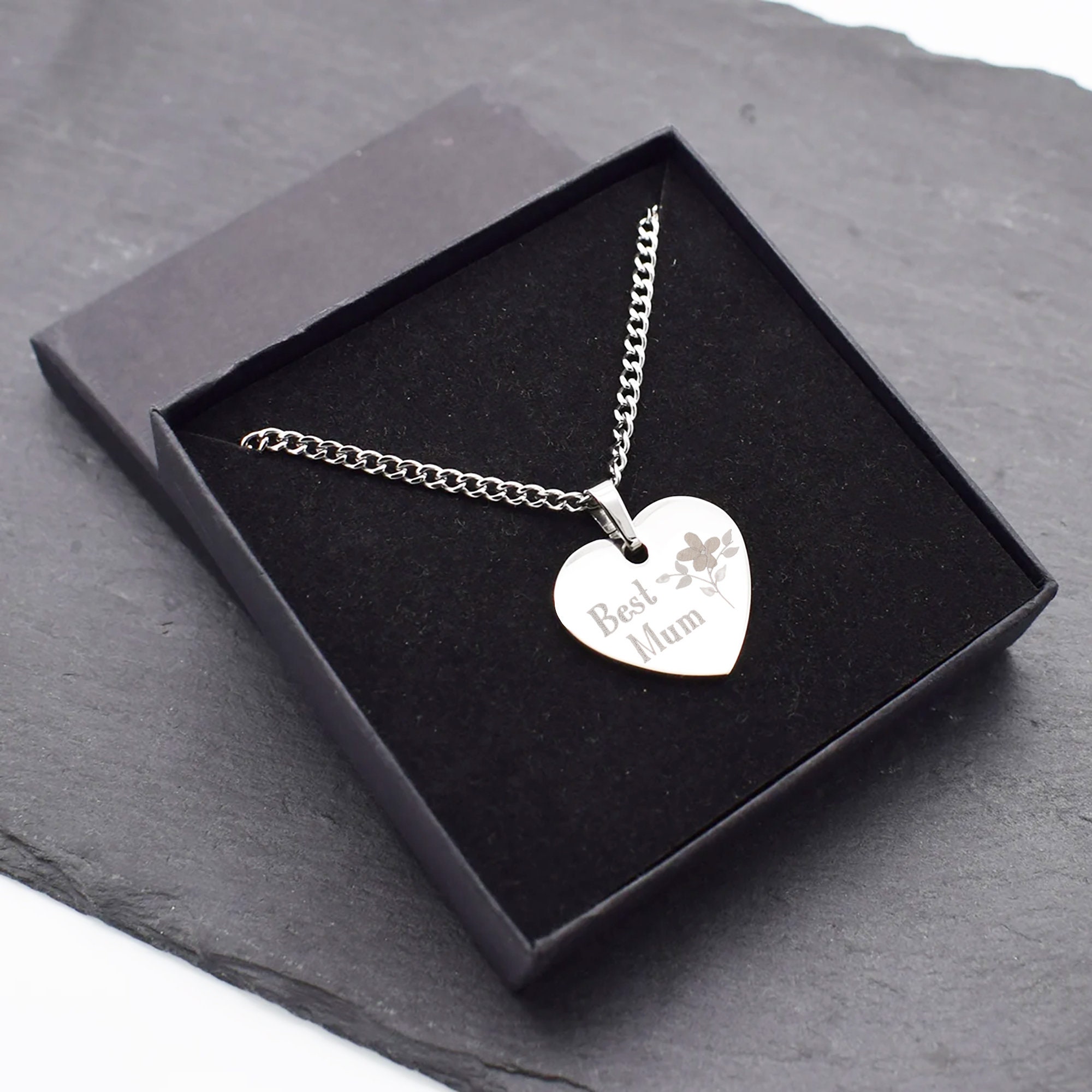 Mum engraved necklace deals