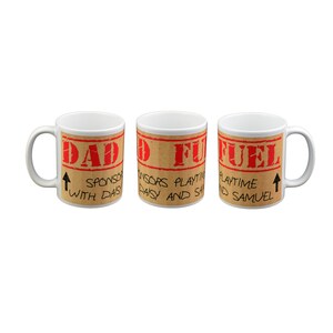 Personalised Mug Dads Fuel Sponsors Playtime Novelty Design