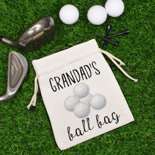 Personalisiert mit Name oder Rolle Golfball Zubehör Tasche ... Tolles Geschenk für jeden Golfer!