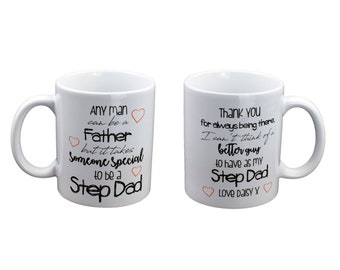 Personnalisé Sentimental Step Dad Fathers Mug