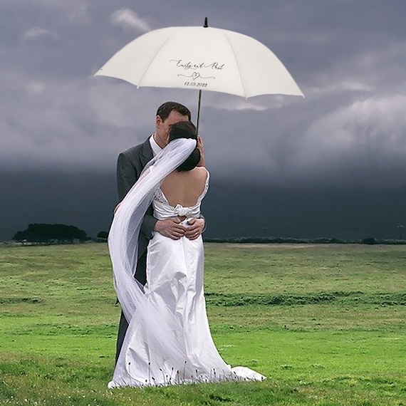 Heart wedding umbrella discount