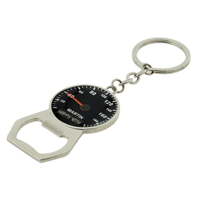 Personalised With Name & Birthday Speedo Design Bottle Opener Keyring ...