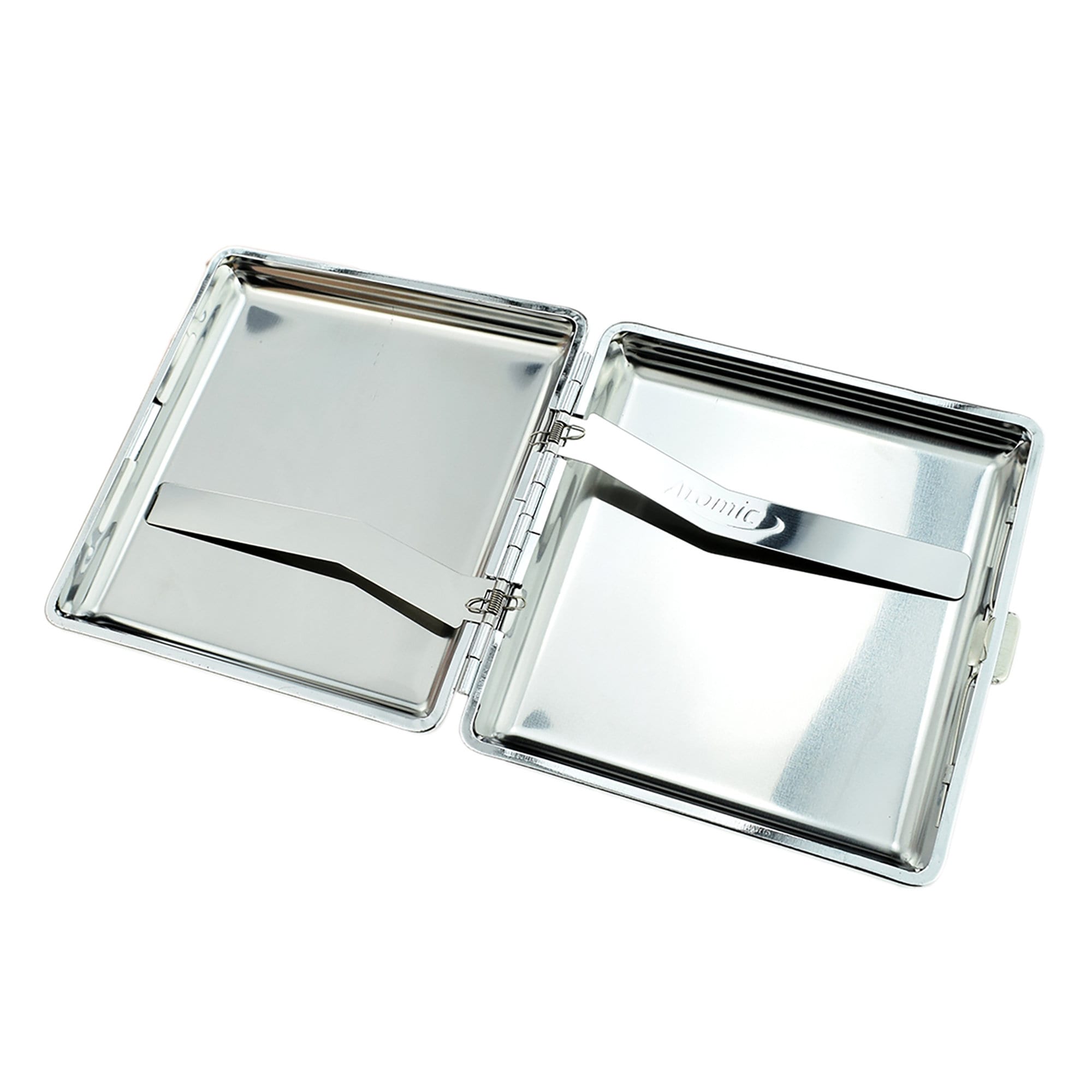 Stylishly Engraved with Cancer Star Sign Design Brushed Metal King Size  Cigarette Case