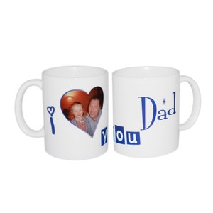 Personalised Love You Dad Picture Ceramic Mug
