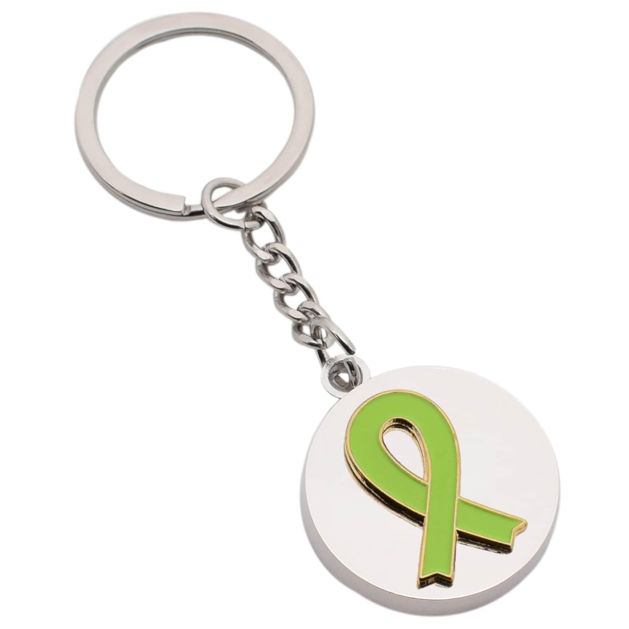 Depression Awareness Lime Green Ribbon Design With Special Personalised ...