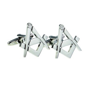 Masonic Regalia Design Cufflinks - No G - in Personalised Cufflink Box