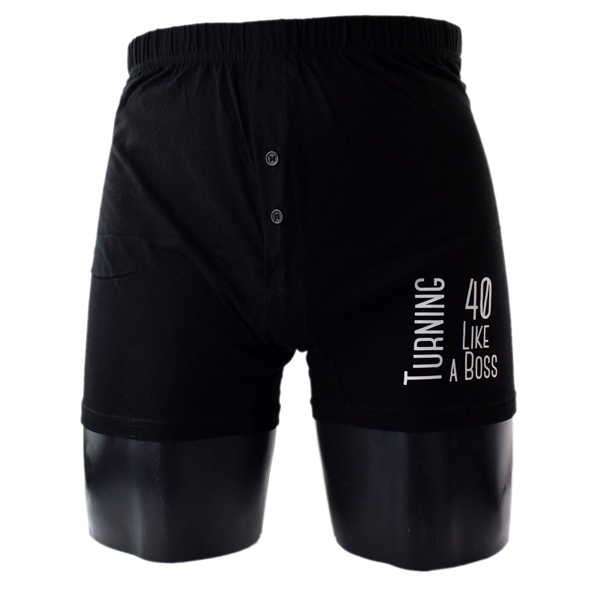 Image of Turning Age Like A Boss Novelty Boxer Shorts