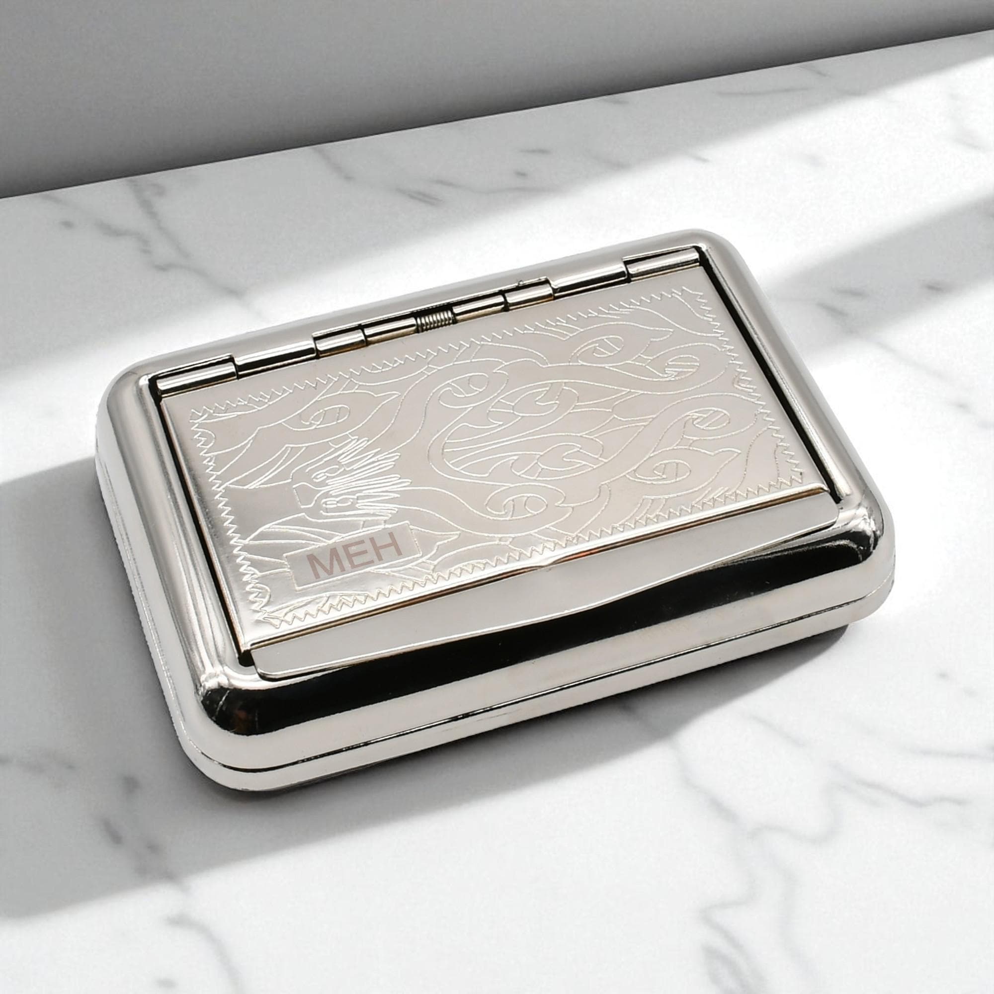 1oz hinged tobacco tin 1 Oz Hinged Tobacco Tin