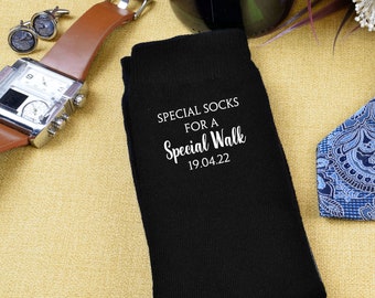 Special socks for a Special Walk Personalised with Date Cotton Socks Available in Various Colours with optional personalised gift Pouch