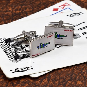 Jokers en el Pack Design Cufflinks en La caja de cufflinks personalizados