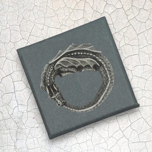 English Handmade Pewter Dragon Lapel Pin Badge Presented in a Box