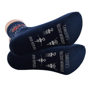 Personalised Holiday Workout Unisex Christmas socks