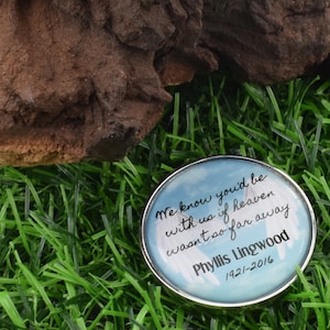 Sentimental Memorial Pocket Keepsake coin Personalised with Name, Year and Photo Medallion / Flipping / Toss Coin supplied in a gift box