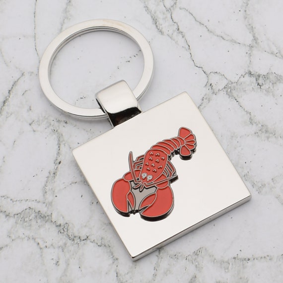 Portachiavi Personalizzato Aragosta "You're My Lobster", Portachiavi In Acciaio Inox, Simpatico Regalo Per Amici E Insegnanti