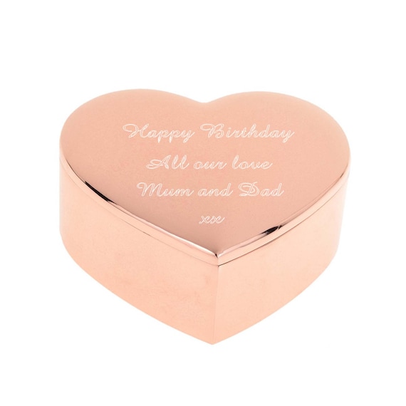 Rose gold plated trinket box Rose gold plated trinket box