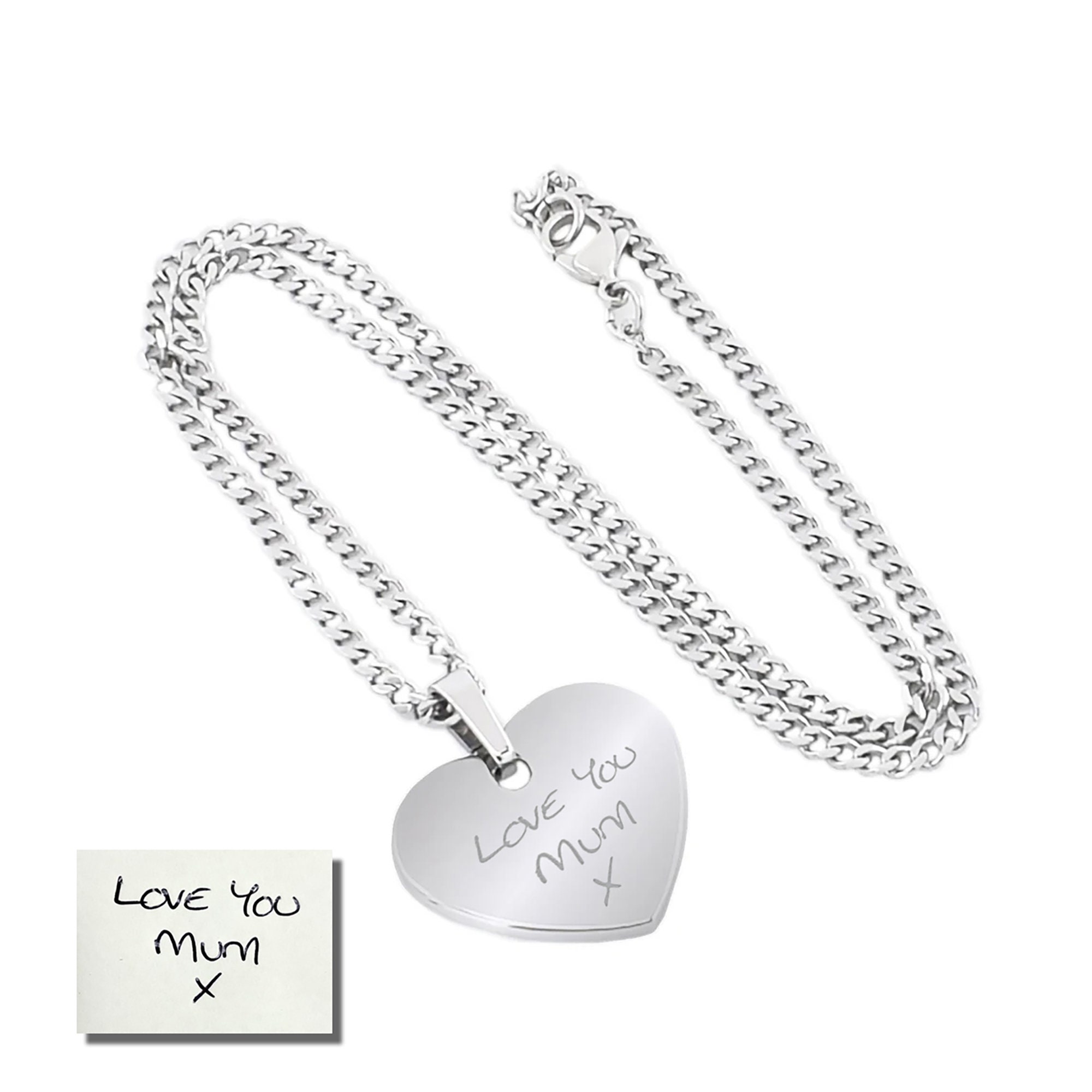 Personalizzata INCISA CUORE CIONDOLO TAG / Qualsiasi - Foto 11