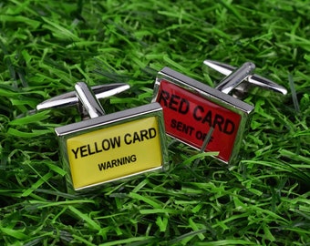 Pfeife Referee Red & Yellow Warning Card Wallet für Fußball Fußball 