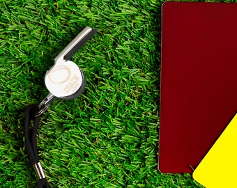 Gepersonaliseerde rugbycoachfluit in een presentatiedoos Geweldig voor elke sportman of -vrouw!