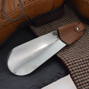 Engravable Silver Shoe Horn Great Gentleman's gift!