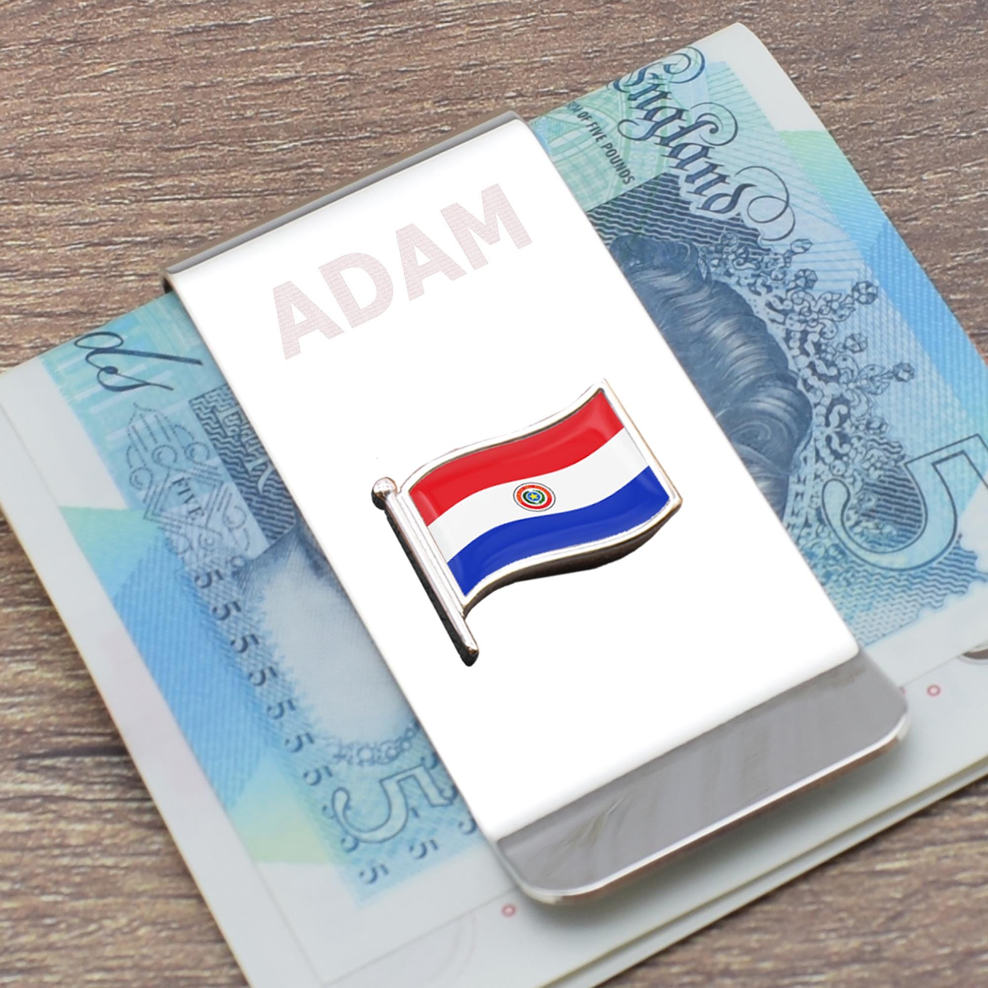 Paraguay Jewelry - Etsy Paraguay Flag Pendant Money Clip display picture 1
