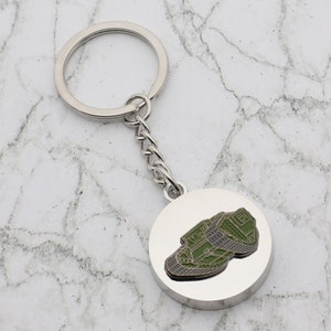 WW1 Tank Design with special Personalised Engraved message Keyring