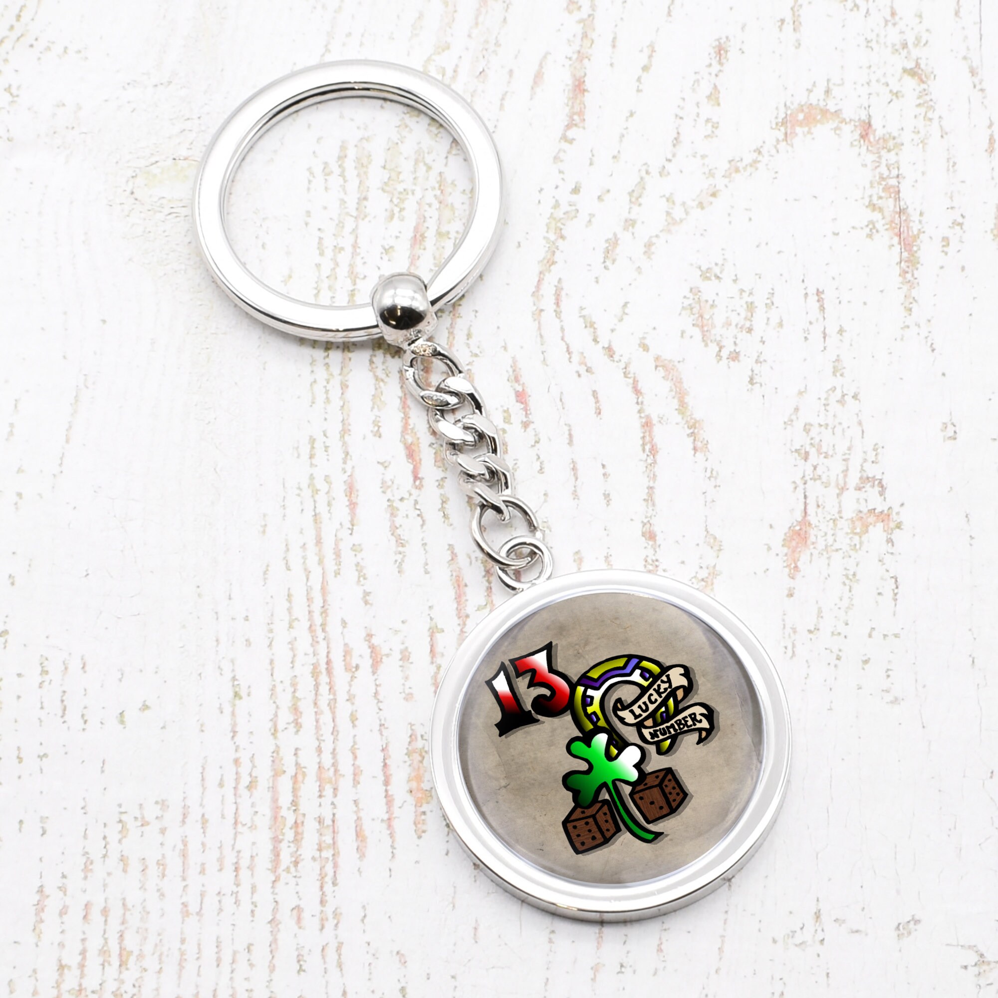 Number 13 Keyring - Etsy