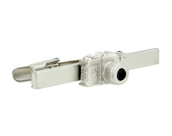 Matt Camera Photographers Tie Clip in personalised box