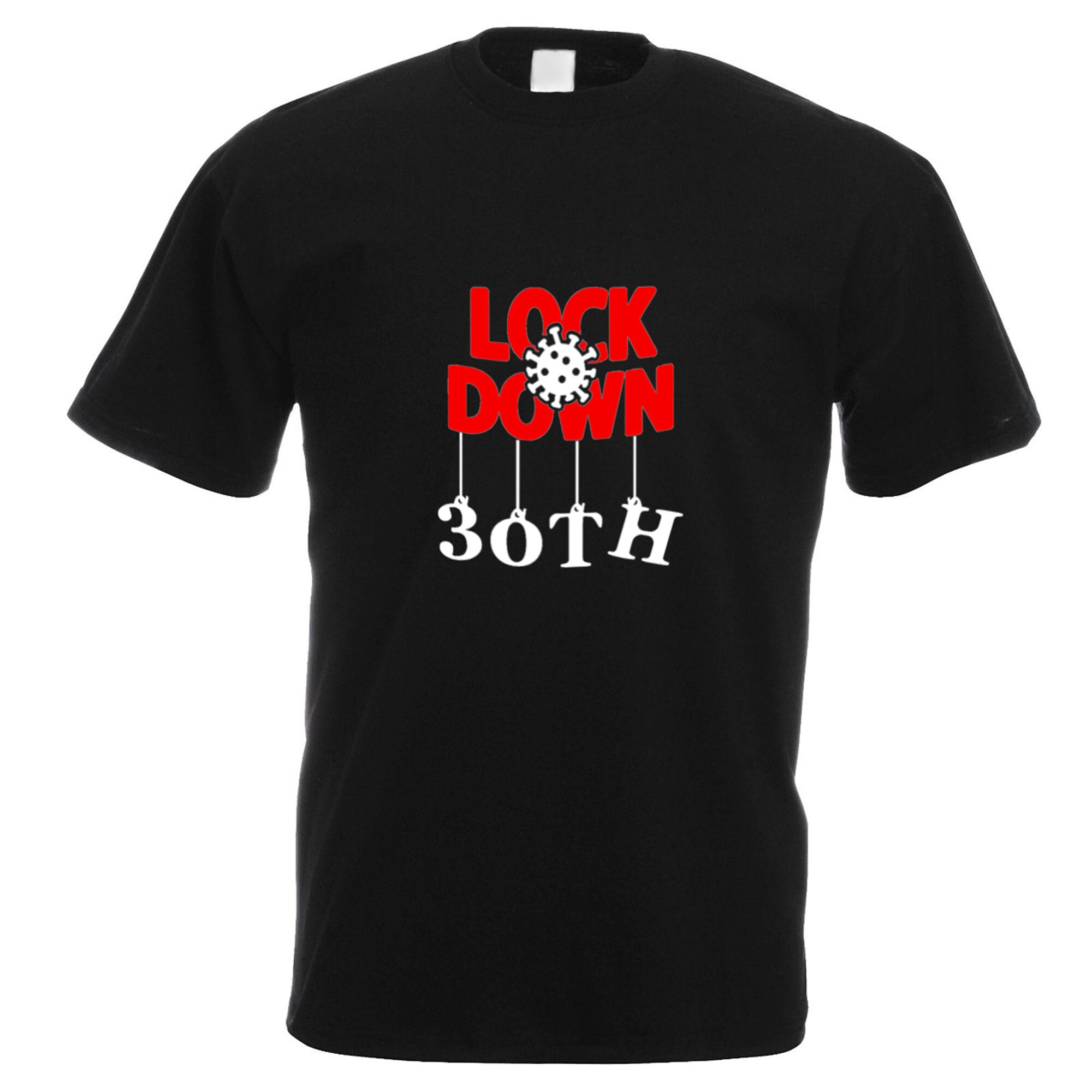 Image of Lockdown Age Birthday Mens Available in Black Or White T-Shirt Xtsn189