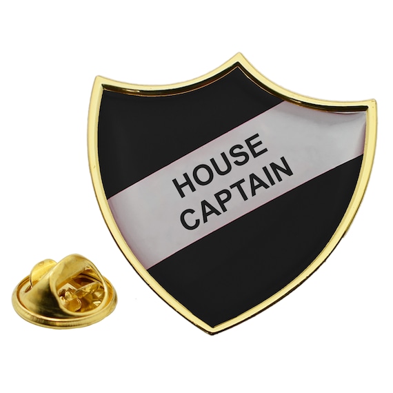Student Council Award Pins - Black & Gold Lapel Pins, 6-Pack For School Recognition