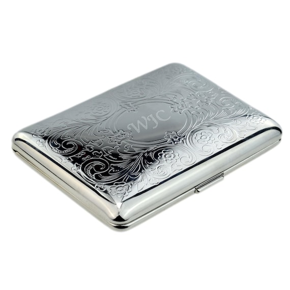 Porta Sigarette Rettangolare In Metallo Cromato Lucido • Lorenzi Milano - Foto 6