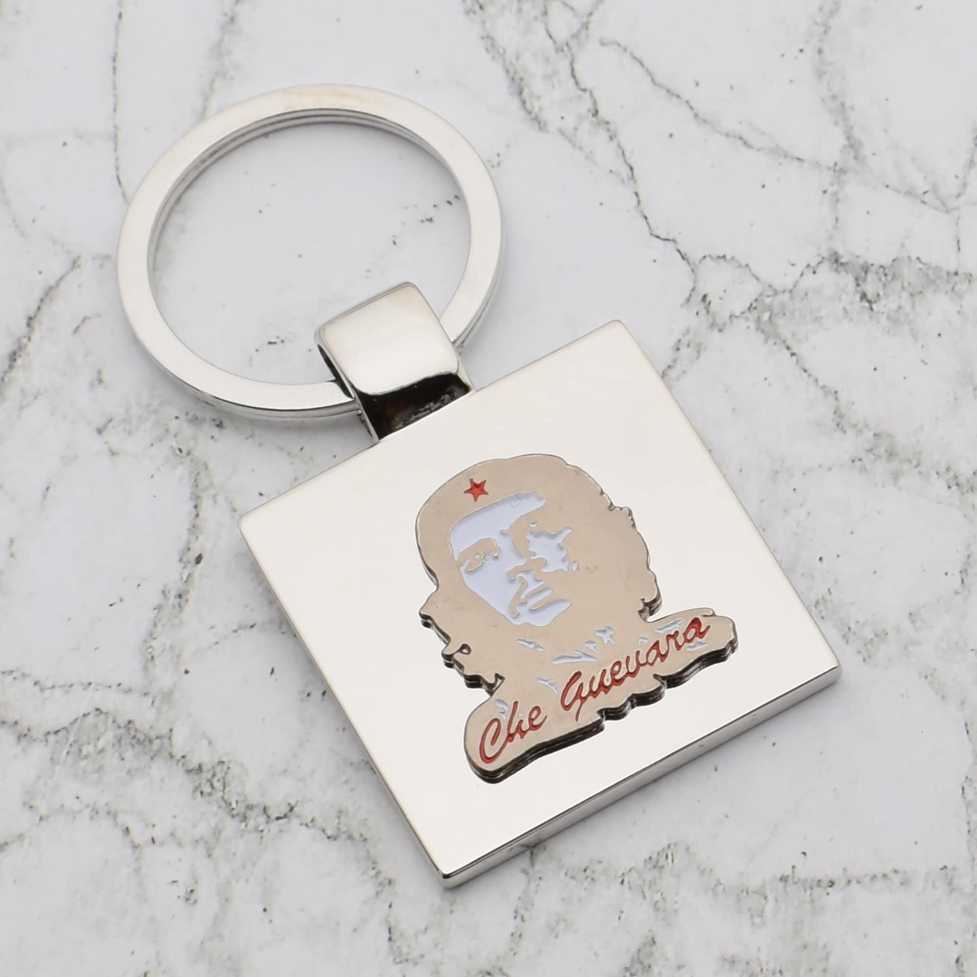 Che Guevara - White Plastic Oval Key Ring Box Gramicci Oval Key Ring ...
