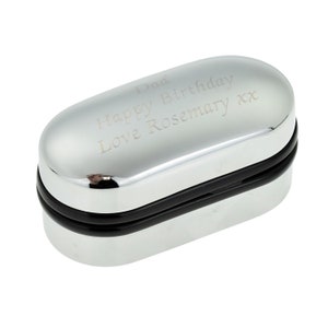 Chrome effect Lightweight Personalised cufflink box