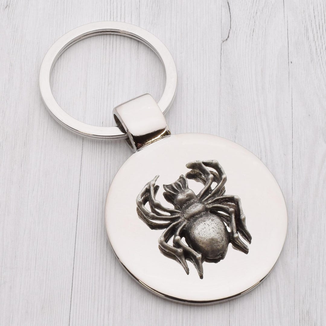 Beautiful Pewter Spider Design With Special Personalised Engraved ...