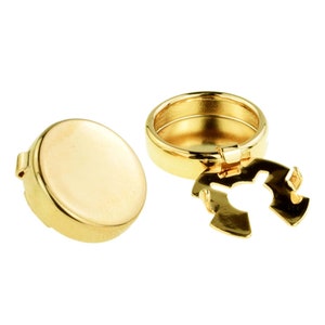 Personalised engraved Gold Plated Button Covers in a Cufflink Box