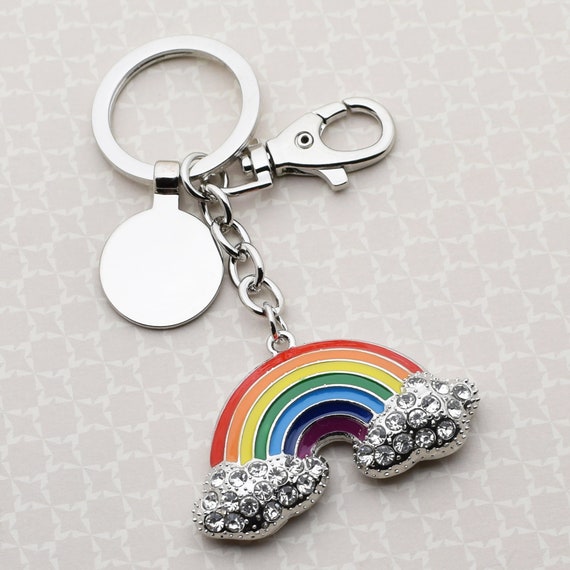 Llavero Arcoíris Con Colgante De Corazón Y Estrella – Accesorio Para Niñas Y Mujeres, Diseño De Silicona Y Acrílico, Color Naranja Y Rosa, Colgante Para Mochila Y Bolso