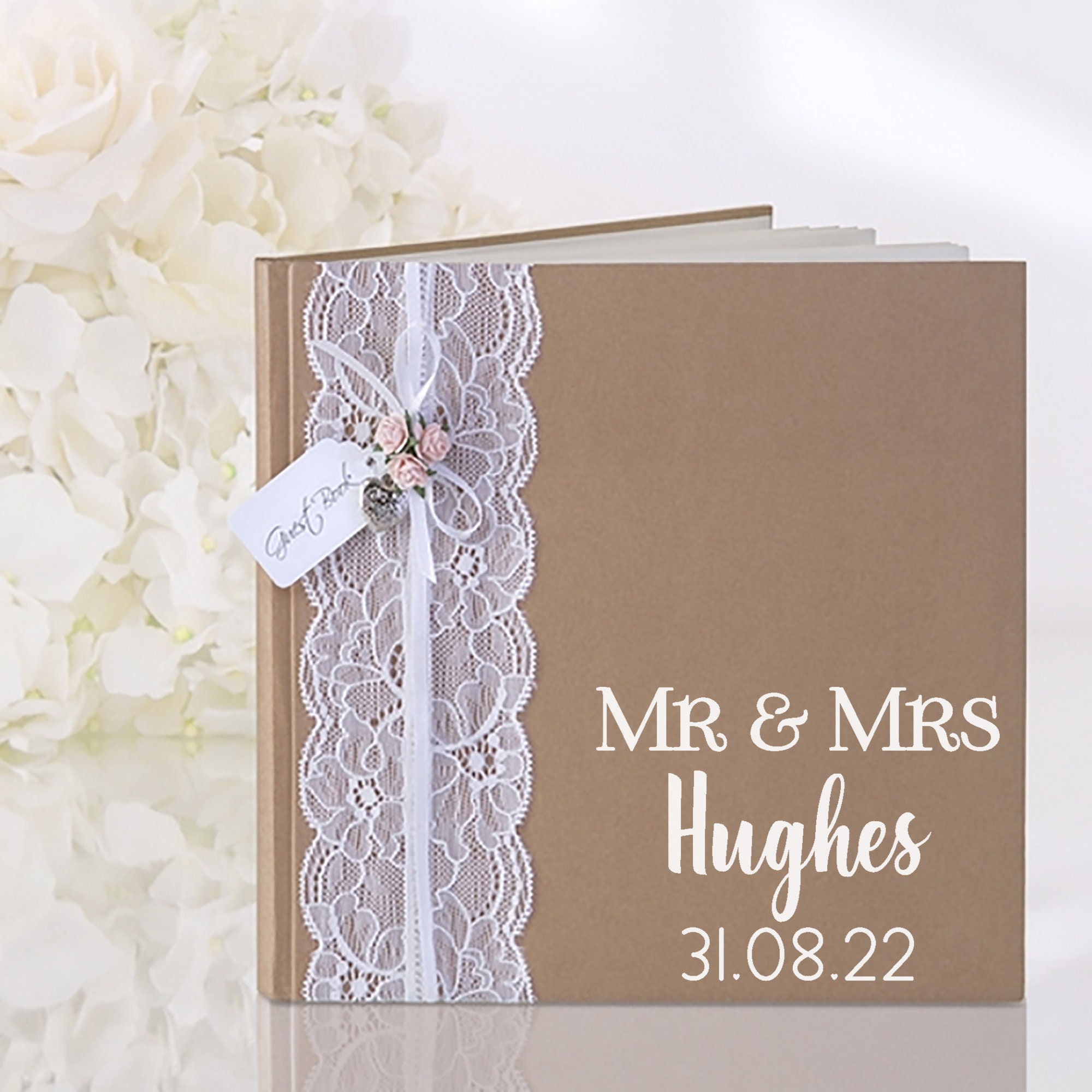Wholesale lace wedding guest book For a Fashionable Wedding