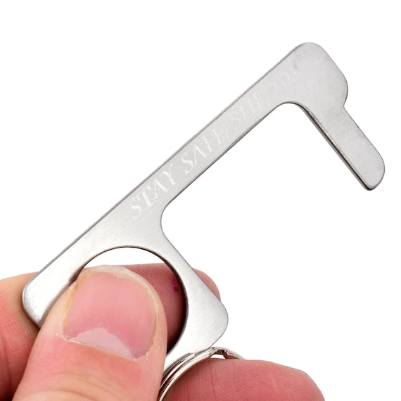 Personalised Engraved No Touch Corona Door Opener Hook Tool
