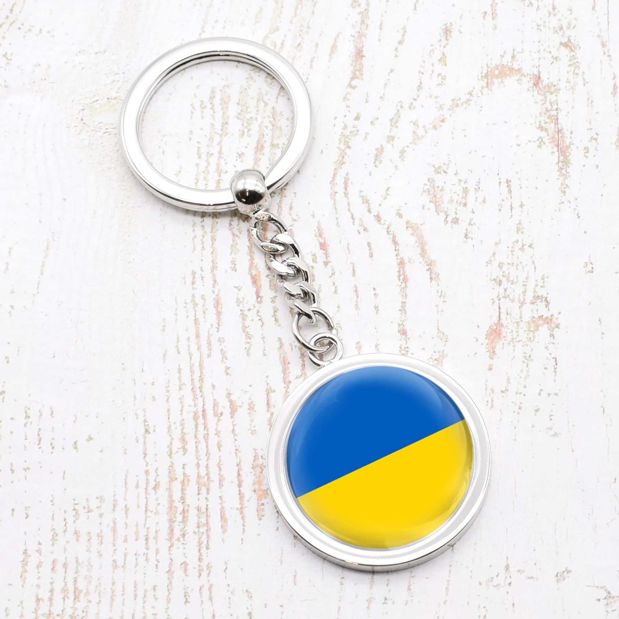 Portachiavi Ucraina,Io sto con portachiavi Ucraina,Portachiavi bandiera Ucraina,Amo Portachiavi Ucraina,Portachiavi Solidarietà