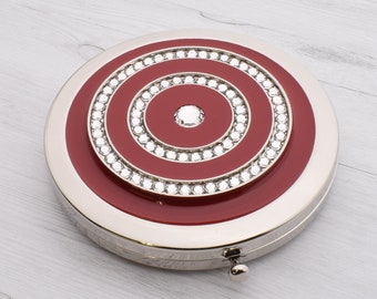 ESTEE LAUDER ストーン装飾 コンパクトミラー ESTEE LAUDER ストーン装飾 コンパクトミラー