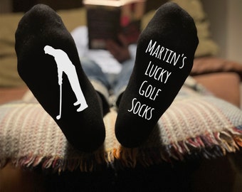 Fun Personalised Lucky Golf Unisex Adults Socks in Various Colours