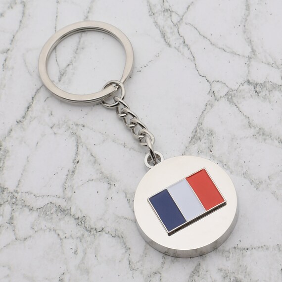 Franse vlag sleutelhanger | Zazzle.nl