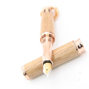 Reisvulpen, houten vulpen, korte vulpen, houten vulpen, houten vulpen, handgemaakt/iepenhout