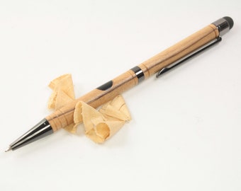 wooden ballpoint pen /  with touchpad / made of appelwood /present for graduation, retirement, birthday