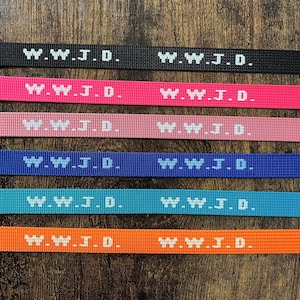 WWJD Cloth Bracelet, What Would Jesus Do