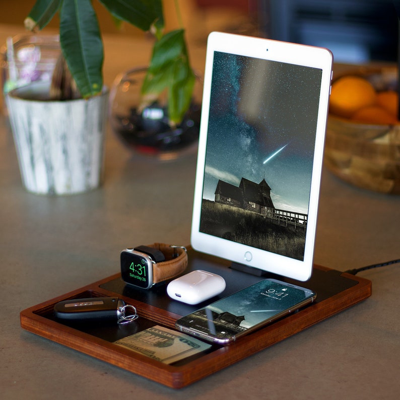 Nytstnd Wireless Charging Pad For Ipad Iphone Airpods Apple Etsy